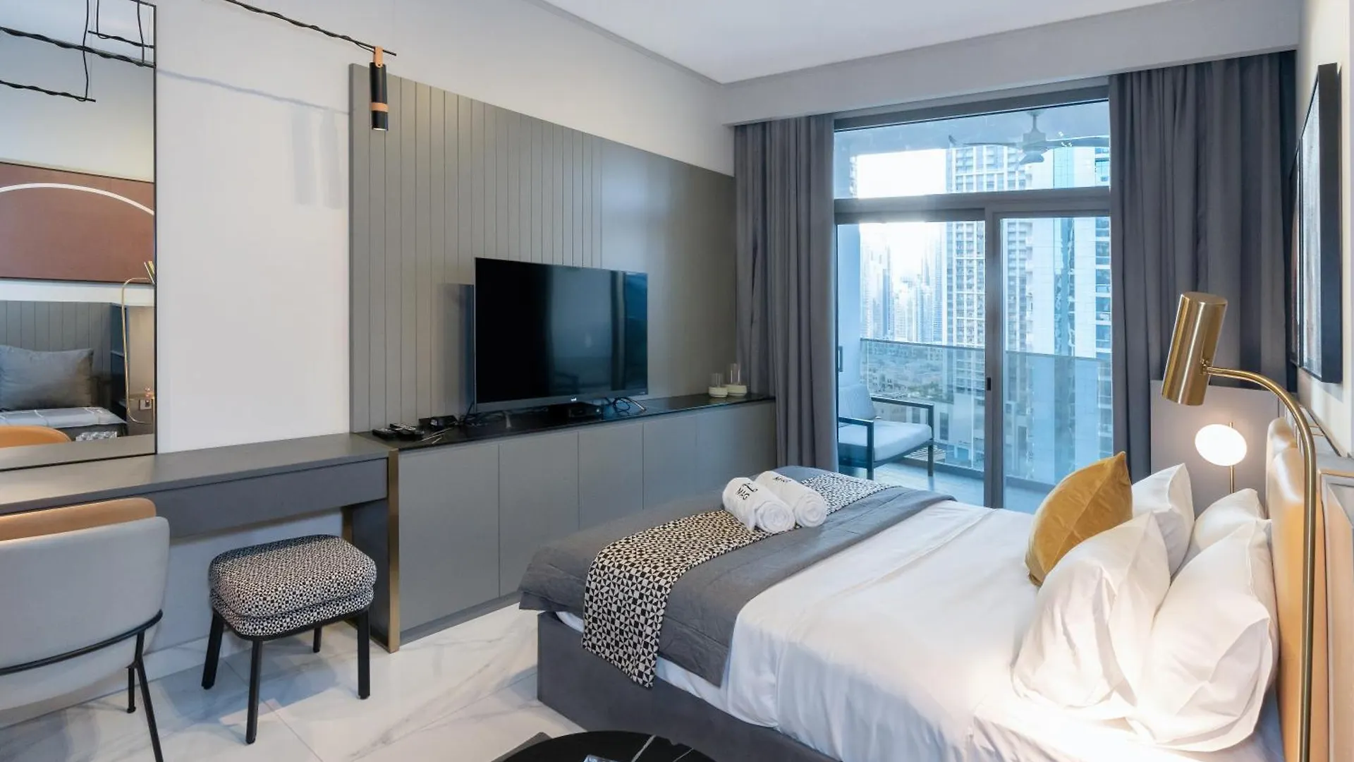Lux Studio In Downtown, 5 Mins To Burj Khalifa & Dubai Mall - Mag318 Daire